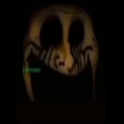 Trollface but uncanny