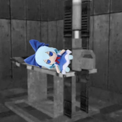 Cirno fumo in a femur breaker