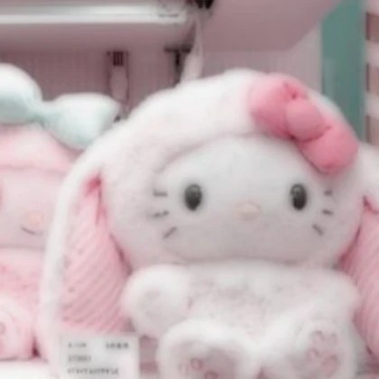 soft plush hey kitty with bunny hat