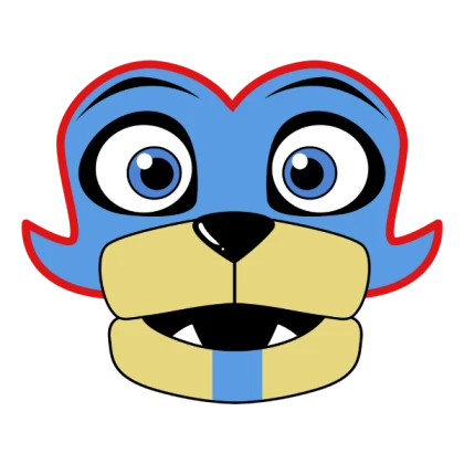 Glamrock Freddy Face (Transparent)