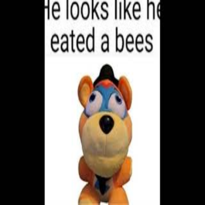 he looks like eated a bees