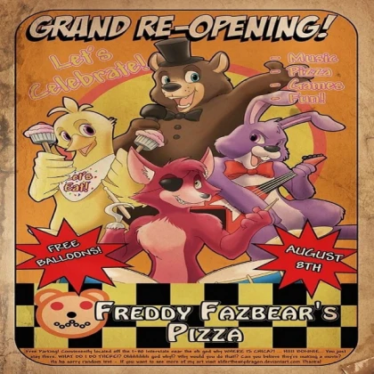 GRAND OPENING! FNAF POSTER!