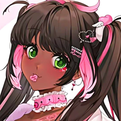 Anime black girl | Kawaii Pink