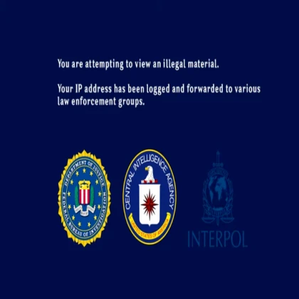 you are attempting to view illegal material