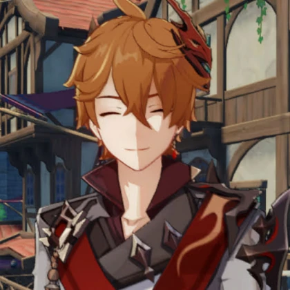 childe/tartaglia smile