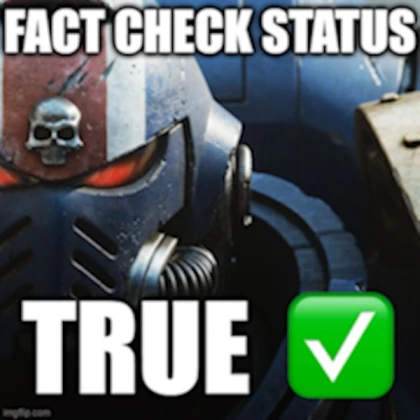 fact check status: warhammers