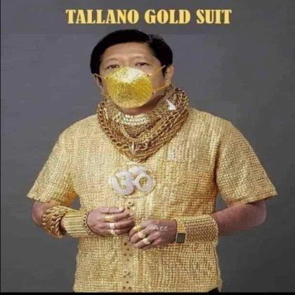 BBM Ferdinand Marcos Tallano Gold Suit