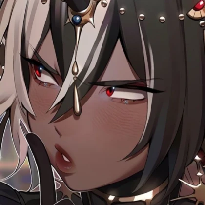 Anime girl | Black Red