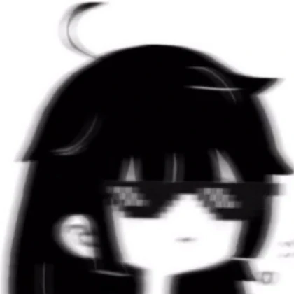 Aesthetic | Kawaii Goth Blur Black and White