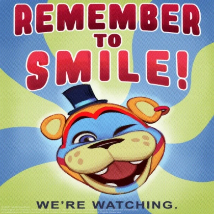 glamrock freddy remember to smile poster