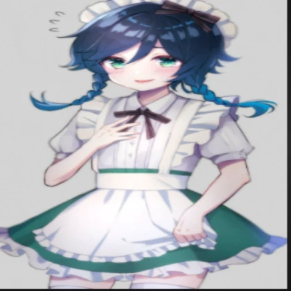 Venti In A Maid Outfit