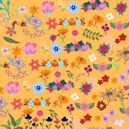 Chaotic Weirdcore Flower Wallpaper