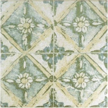 green cottagecore tile