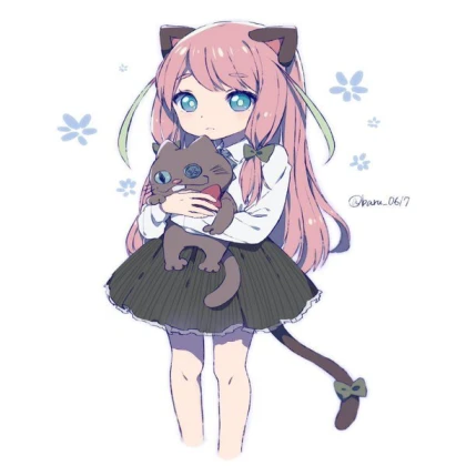 Cat Girl with a Stuff