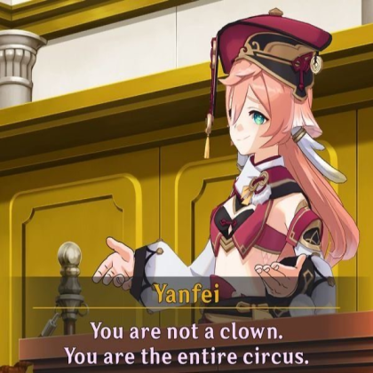 Yanfei speaks truth 2