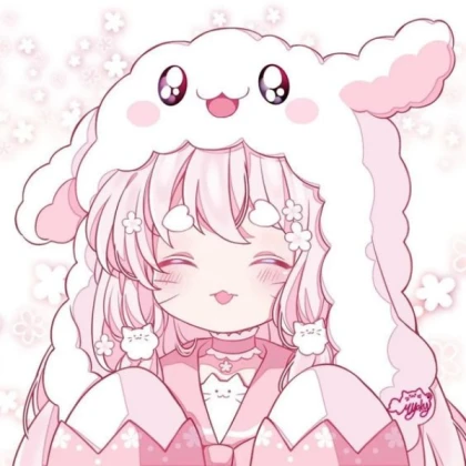 Anime pink icon