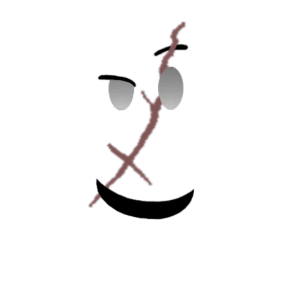 custom scar face with white eyes v3