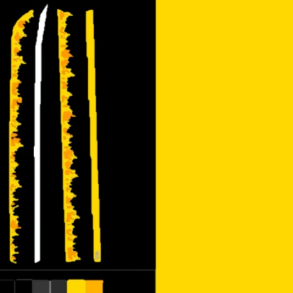 Shindo Life Sword Yellow and Black