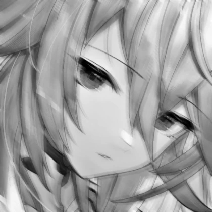 Grey anime icon