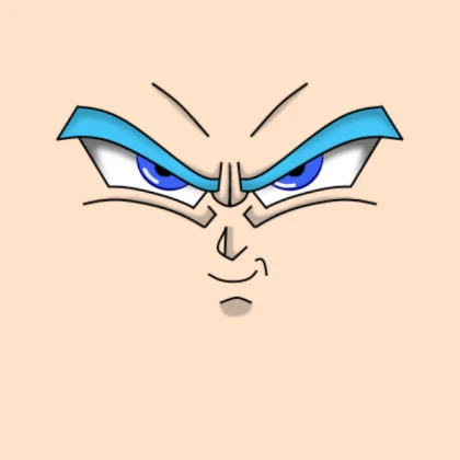 Shindo Life Gogeta blue face