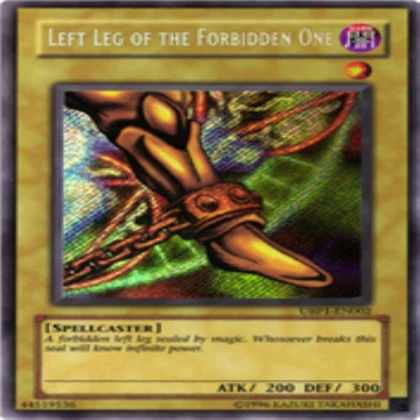 Yu-Gi-Oh Left Leg of the Forbidden One