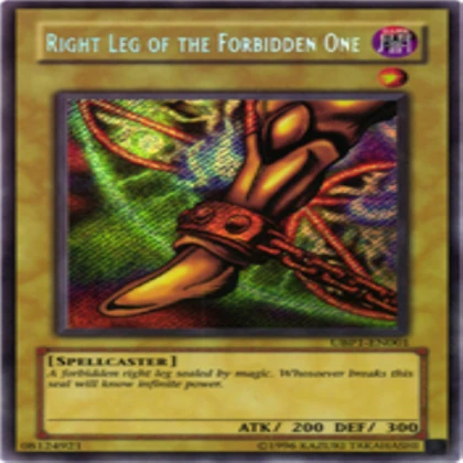 Yu-Gi-Oh Right Leg of the Forbidden One