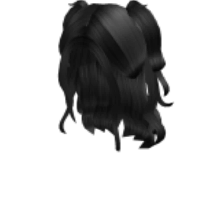 pelo negro con dos colas Roblox Decal