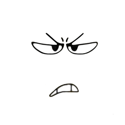 Work at a Pizza Place Grumpy Face