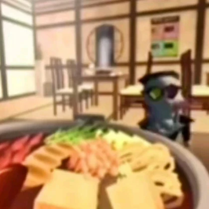 spamton eatig noodles