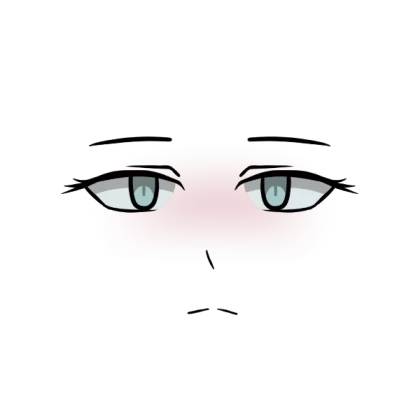 neutral woman face (pastel blue)