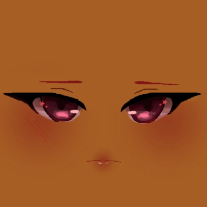skin pink red cute anime eyes face (test)
