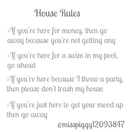 House Rules for Bloxburg