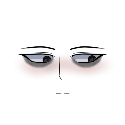 tired girl face (black)