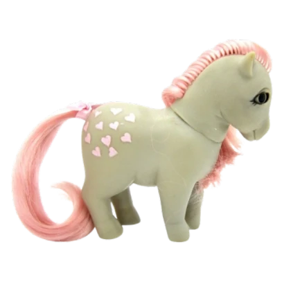 Perla pink hearts toy pony Classic MLP