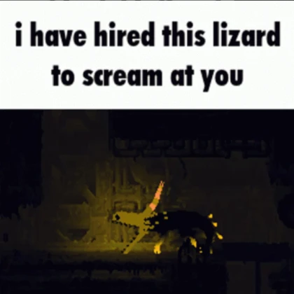 yellow lizard rain world scream