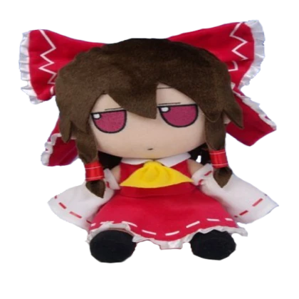 reimu as a marketable plush
