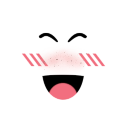 Super happy face with blush