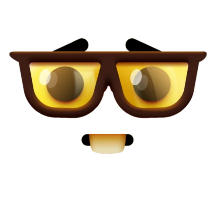 Nerd Emoji Face