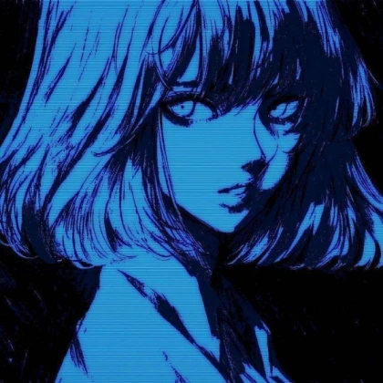 Blue Anime Girl