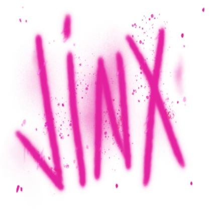 Transparent jinx spray paint graffiti