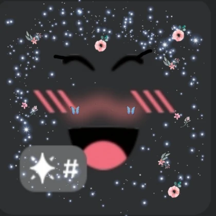 Super super sparkle happy face