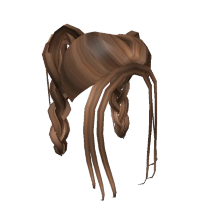 Brown Pigtails-Hair